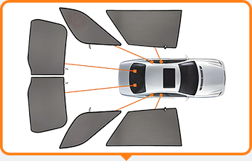 Sonnenschutzblenden statt Folien-Scheibentönung