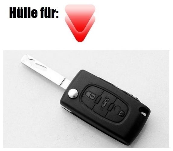 Preview: Schlüsselhülle für Citroen / Peugeot - Modell 4