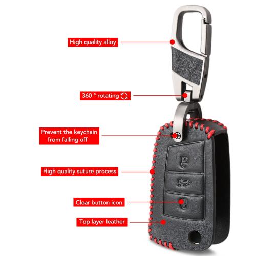 Preview: Schlüsselhülle für VW / Skoda / Seat / Audi - Modell 1