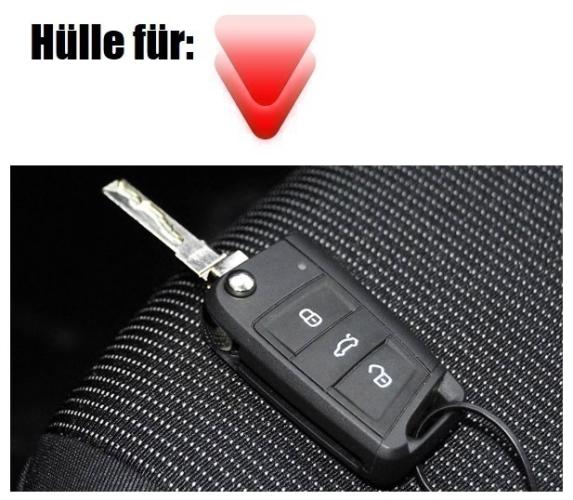 Preview: Schlüsselhülle für VW / Skoda / Seat / Audi - Modell 1
