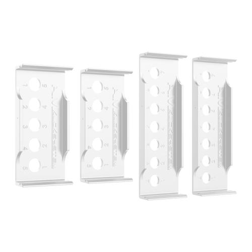 AM KLICK Rahmenlose Kennzeichenhalter Weiss(Langformat)