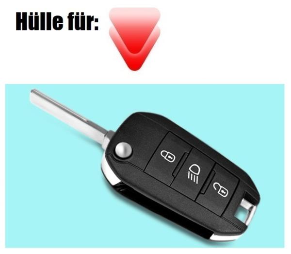 Schlüsselhülle für Citroen / Peugeot - Modell 5